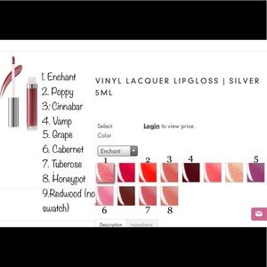 COPY - 9 vinyl lip lacquer lipgloss